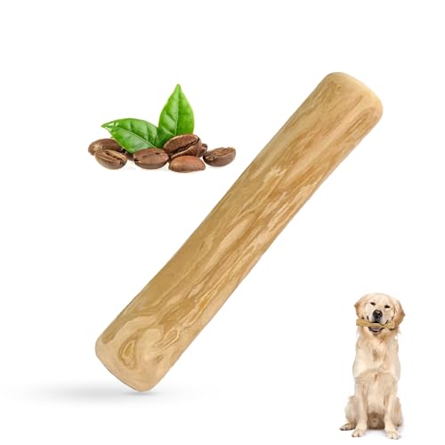 Kauholz für Hunde M aus natürlichem Kaffeeholz- Holzknochen als Hundespielzeug geeignet für Welpen - langanhaltende Beschäftigung - Kaustab Kauholz für Welpen - spielzeug für hunde Zahnpflege (M) von D.VARA