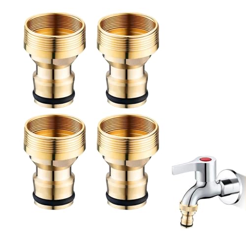 4 Stück Gardena Wasserhahn Adapter,Wasserhahn Adapter,Universal-Wasserhahnanschluss,Adapter Wasserhahn Gartenschlauch,Wasseranschluss Adapter Für Die Meisten Wasserhahn-Wasserleitungsanschlüsse von DAAIZIII
