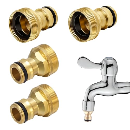4 Stück Universal-Wasserhahnanschluss Für Mischbatterie,Gardena Wasserhahn Adapter,Adapter Wasserhahn Gartenschlauch,Schlauchanschluss Wasserhahn,Wasseranschluss Adapter,Wasserhahn Adapter Schlauch 4 Stück Universal-Wasserhahnanschluss Für Mischbatterie,Gardena Wasserhahn Adapter,Adapter Wasserhahn Gartenschlauch,Schlauchanschluss Wasserhahn,Wasseranschluss Adapter,Wasserhahn Adapter Schlauch von DAAIZIII