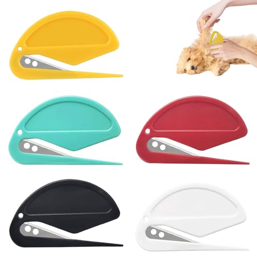 5 Stücke Entfilzungsmesser Katze,Pet Knotting Comb,Entfilzer Mit Stahlklinge,Entfilzer Katze Langhaar, Knoten Entferner Katze, Knotenkamm Für Katzen, Für Entfernt Verfilzungen Und Haarausfall 5 Stücke Entfilzungsmesser Katze,Pet Knotting Comb,Entfilzer Mit Stahlklinge,Entfilzer Katze Langhaar, Knoten Entferner Katze, Knotenkamm Für Katzen, Für Entfernt Verfilzungen Und Haarausfall von DAAIZIII