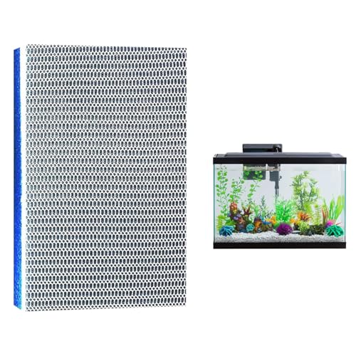 DAAIZIII 8d Filterwatte Aquarium,Filtermatte Aquarium,Aquarium Filterwatte,Aquarium Filtermaterial,Aquarium Filtermaterial,Wiederverwendbar Filtermatte,Filterwatte Für Aquarien Und Teichen(30×20cm) von DAAIZIII