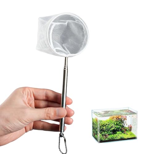 DABAIXIONG Einstellbare Länge Fishtanks Fischereinetz Edelstahlfischnetze Mit Weichem Nylon Sicher Für Aquarien Fischfischtank Reinigen Netz von DABAIXIONG