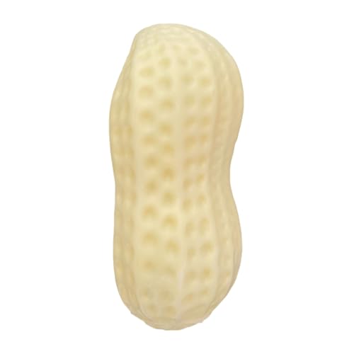 DABAIXIONG Quietschendes Erdnuss Haustierspielzeug Für Hunde Und Katzen Gummi Kaut Interaktives Spiel Sicher Für Kinder Fun Home Decors Kaut Resistant Peanut Toy Aggressive Kauen von DABAIXIONG