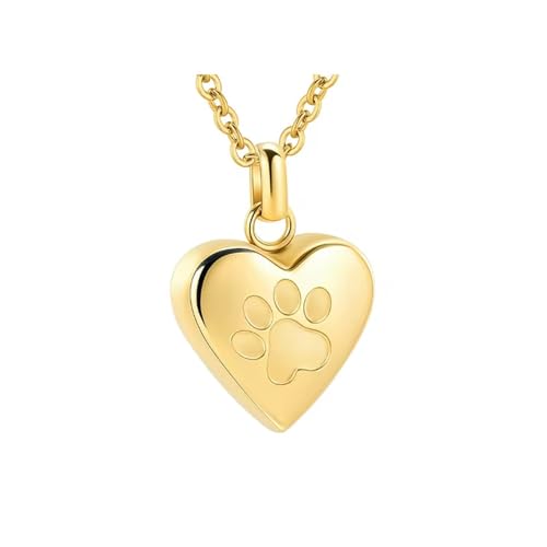 DABAIXIONG Steel Pet Memorial Schmuck Halskette Öffner Urnen Anhänger Zur Aufbewahrung Der Einäscherung Asche In Beerdigung Oder Täglicher Verschleiß Asche Herz Anhänger Halskette von DABAIXIONG