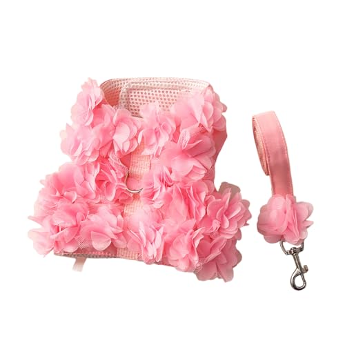 DABAIXIONG Hundegurtkleid Kleid Hund Spitze Kleidung Foto Kostüm Outfit Pullover Kleidung Für Bichon Teddydog Brustgurt von DABAIXIONG