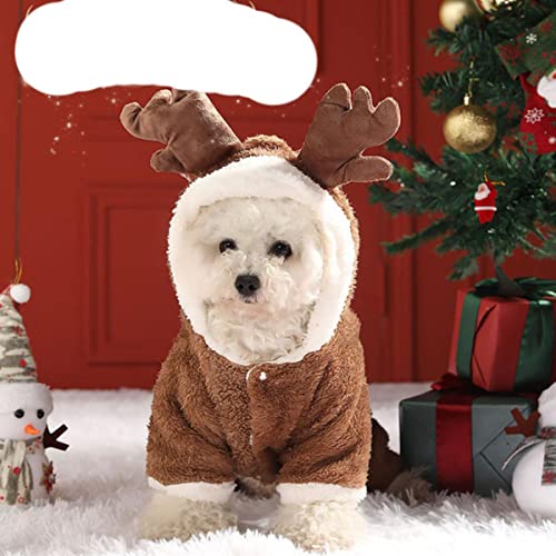 2022 NEUESTE-warme Hundebekleidung für kleine mittlere Hunde Winter Kaschmir Weihnachten Elch Pet Coat Hoodies für Bulldogge Chihuahua. Etc von DACCU
