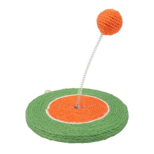 DADEA Katzenkratzbrett mit Sisalball, Lustiges Interaktives Sisal-Katzenkratzpad, Katzenkratzer für Hauskatzen, Stilvolles Katzenkratzpad, Multifunktionale Katzenkratzer für Katzen und(Grün-Orange) DADEA Katzenkratzbrett mit Sisalball, Lustiges Interaktives Sisal-Katzenkratzpad, Katzenkratzer für Hauskatzen, Stilvolles Katzenkratzpad, Multifunktionale Katzenkratzer für Katzen und(Grün-Orange) von DADEA