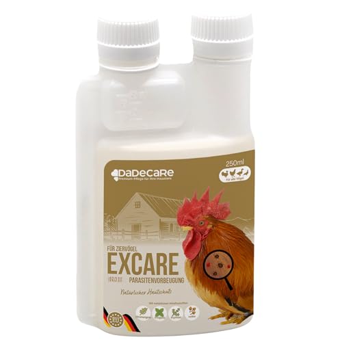 Natural Antimite Preventive 250 ml - Geflügel, Geflügel und exotisches Geflügel - Citronella und Nelkenextrakt - Natürliche Formel - Excare von DADECARE