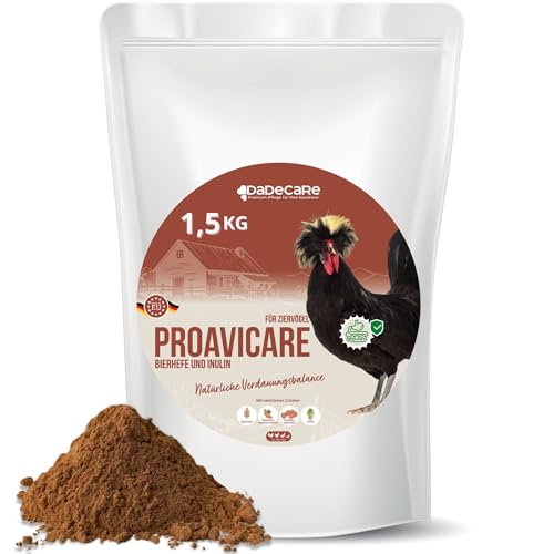Proavicare - Bierhefe 1,5kg mit Probiotika und Präbiotika - verbessert die Darmflora - Vitamin B - Hühner, Geflügel und Exoten - reich an Mineralien und Aminosäuren Proavicare - Bierhefe 1,5kg mit Probiotika und Präbiotika - verbessert die Darmflora - Vitamin B - Hühner, Geflügel und Exoten - reich an Mineralien und Aminosäuren von DADECARE