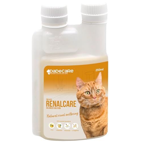 Renalcare Flüssiges Nieren-Ergänzungsmittel, 250 ml, für Katzen, gibt Energie und Appe bei Katzen mit Nierenproblemen zurück – beugt Anämie vor und unterstützt die Gesundheit Ihrer Nieren – ohne Renalcare Flüssiges Nieren-Ergänzungsmittel, 250 ml, für Katzen, gibt Energie und Appe bei Katzen mit Nierenproblemen zurück – beugt Anämie vor und unterstützt die Gesundheit Ihrer Nieren – ohne von DADECARE