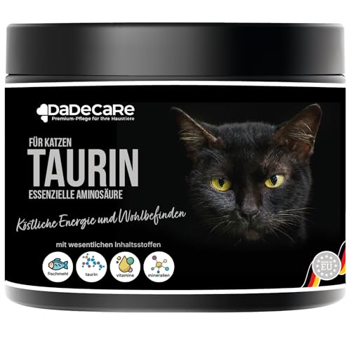 Taurin 300 g Fischgeschmack für Katzen und Hunde – Pulverformat – mit Vitaminen und Mineralien | Gesundheit des Herzens, des Sehens und des Immunsystems | hohe Schmackhaftigkeit Taurin 300 g Fischgeschmack für Katzen und Hunde – Pulverformat – mit Vitaminen und Mineralien | Gesundheit des Herzens, des Sehens und des Immunsystems | hohe Schmackhaftigkeit von DADECARE