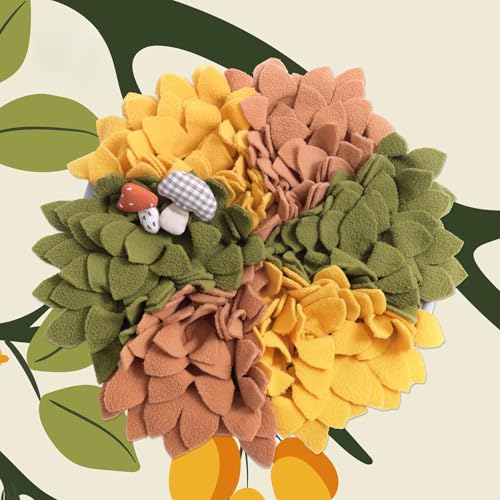 Bunte Schnüffelmatte für Hunde, Kaninchen, Hamster, langsame Fütterung, Nasen-Arbeitsmatte, Haustieranreicherung, Schnüffelpad für Langeweile und Verdauung (V4) von DAFORERAL