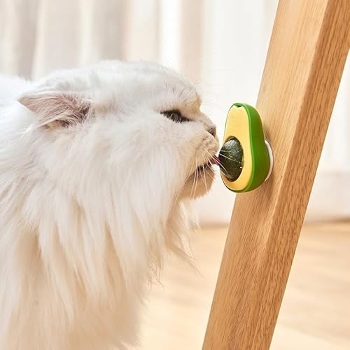 DAFORERAL Avocado-förmiges Katzenminze-Spielzeug für Katzen, interaktives leckbares Plüschspielzeug für Katzen, lustige Selbstunterhaltung und Haustier-Spielzeug DAFORERAL Avocado-förmiges Katzenminze-Spielzeug für Katzen, interaktives leckbares Plüschspielzeug für Katzen, lustige Selbstunterhaltung und Haustier-Spielzeug von DAFORERAL