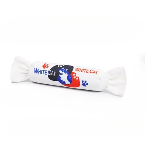 DAFORERAL Candy Katzenminze-Spielzeug für Katzen, knisterndes Kaukissen, Katzenspielzeug mit bunten Drucken und bissfestem Stoff für Kätzchen und erwachsene Katzen (A7) von DAFORERAL