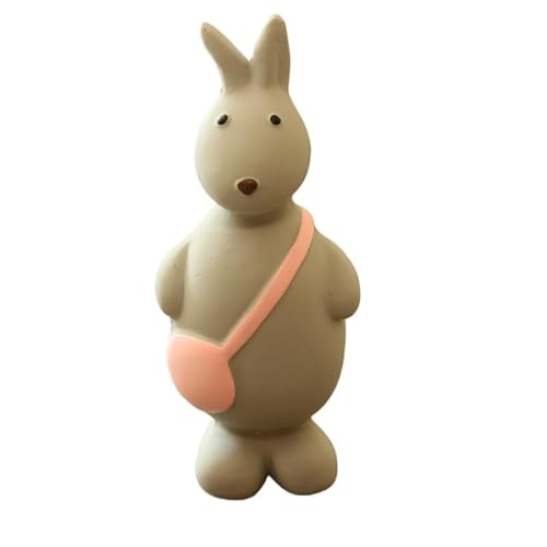 DAFORERAL Hundespielzeug aus Naturlatex, langlebiges quietschendes Kauspielzeug für alle Rassen mit niedlichen Tiermotiven für interaktives Spielen und Entlastung beim Zahnen (V9) von DAFORERAL