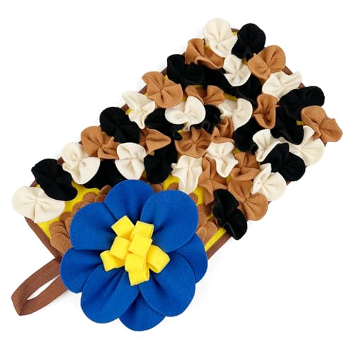 DAFORERAL Interaktive Fütterungsmatte für Kleintiere, lustige blumenförmige süße Schnüffelmatte für Kaninchen, Meerschweinchen, Igel und kleine Hunde, stimuliert den natürlichen Futterinstinkt (Braun) DAFORERAL Interaktive Fütterungsmatte für Kleintiere, lustige blumenförmige süße Schnüffelmatte für Kaninchen, Meerschweinchen, Igel und kleine Hunde, stimuliert den natürlichen Futterinstinkt (Braun) von DAFORERAL