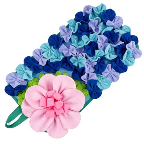 DAFORERAL Interaktive Fütterungsmatte für Kleintiere, lustige blumenförmige süße Schnüffelmatte für Kaninchen, Meerschweinchen, Igel und kleine Hunde, stimuliert den natürlichen Futterinstinkt (Blau) DAFORERAL Interaktive Fütterungsmatte für Kleintiere, lustige blumenförmige süße Schnüffelmatte für Kaninchen, Meerschweinchen, Igel und kleine Hunde, stimuliert den natürlichen Futterinstinkt (Blau) von DAFORERAL