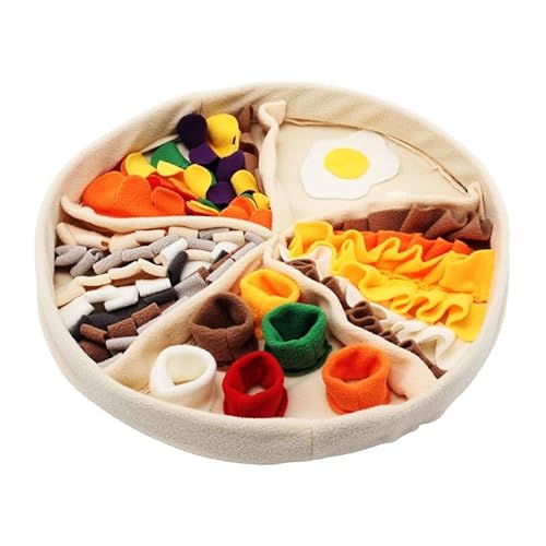 DAFORERAL Interaktive Pizza-förmige Schnüffelmatte für Haustiere - Puzzle-Training & Stressabbau Haustier Fütterung & Schnüffelspielzeug Ideal zur geistigen Stimulation DAFORERAL Interaktive Pizza-förmige Schnüffelmatte für Haustiere - Puzzle-Training & Stressabbau Haustier Fütterung & Schnüffelspielzeug Ideal zur geistigen Stimulation von DAFORERAL
