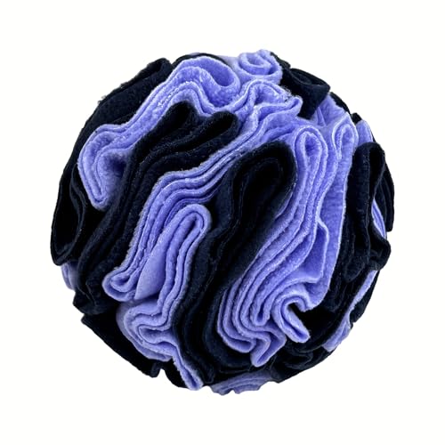 DAFORERAL Interaktives Haustierballspielzeug für Hunde, Schnüffel- und Lebensmittelleckage-Kauspielzeug, ideal für Zahnreinigung, Training und geistige Stimulation (Lady Purple, 20 cm) von DAFORERAL