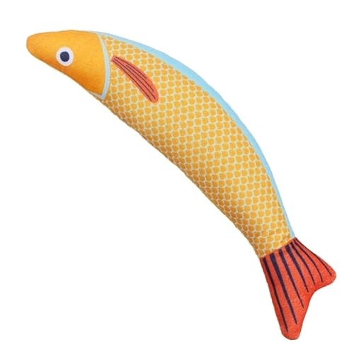 DAFORERAL Interaktives quietschendes Katzenspielzeug – gestreiftes Fisch-Design für alle Rassen, strapazierfähiges Polyester-Material, ansprechendes Katzenspielzeug zum Spielen und Trainieren DAFORERAL Interaktives quietschendes Katzenspielzeug – gestreiftes Fisch-Design für alle Rassen, strapazierfähiges Polyester-Material, ansprechendes Katzenspielzeug zum Spielen und Trainieren von DAFORERAL