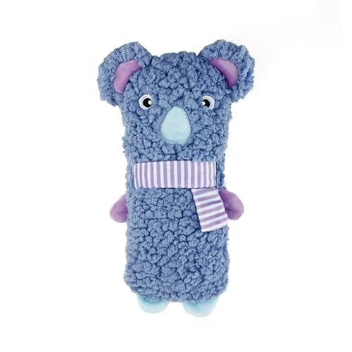 DAFORERAL Katzen-Crinkle-Spielzeug-Kissen, langer Plüsch-Kaukicker für Indoor-Katzen, lindert Langeweile und Angst, verbessert die Zahngesundheit, weicher strukturierter Stoff zum Kuscheln (Koala) von DAFORERAL