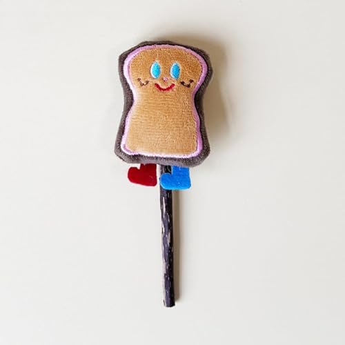DAFORERAL Katzenkauspielzeug mit Matatabi und Katzenminze, niedliches Plüschtier in Brotform für Zahnreinigung und Solo-Spiel, interaktives Spielzeug für Katzen, um Langeweile und Angst zu lindern DAFORERAL Katzenkauspielzeug mit Matatabi und Katzenminze, niedliches Plüschtier in Brotform für Zahnreinigung und Solo-Spiel, interaktives Spielzeug für Katzen, um Langeweile und Angst zu lindern von DAFORERAL