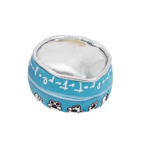 DAFORERAL Katzenminze-Dosenspielzeug für Katzen, Plüsch-Dosenfutter-Formspielzeug mit Knistergeräusch und bissfestem Design, selbstspielendes Stressabbau-Katzenspielzeug (Blau) von DAFORERAL
