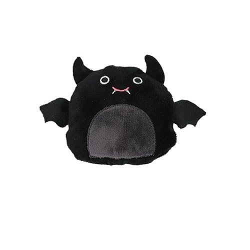 DAFORERAL Katzenminze Plüschtiere mit Halloween-Thema, 2er-Pack, niedliches Teufel-Design für Katzen, weich und langlebig zum Beißen, Kauen und Treten (Schwarzer Teufel) von DAFORERAL