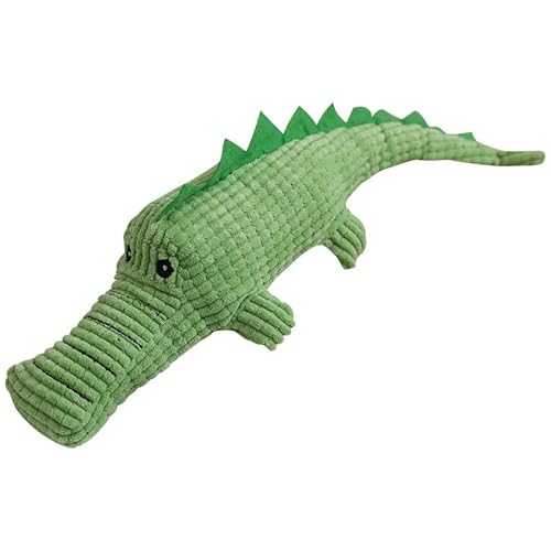 DAFORERAL Krokodil-Plüsch-Haustierspielzeug, Baumwoll-Leinen-Kauspielzeug mit Quietscher für Hunde und Katzen, 38 x 12 cm, strapazierfähiges Cord für Zahnreinigung und Komfort DAFORERAL Krokodil-Plüsch-Haustierspielzeug, Baumwoll-Leinen-Kauspielzeug mit Quietscher für Hunde und Katzen, 38 x 12 cm, strapazierfähiges Cord für Zahnreinigung und Komfort von DAFORERAL