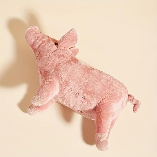 DAFORERAL Kuscheliges rosa Schwein Plüschtier für mittelgroße Hunde - weicher, kaubarer Stoffbegleiter zum Spielen, Komfort und Entspannung DAFORERAL Kuscheliges rosa Schwein Plüschtier für mittelgroße Hunde - weicher, kaubarer Stoffbegleiter zum Spielen, Komfort und Entspannung von DAFORERAL