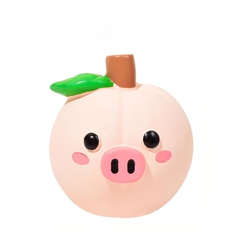 DAFORERAL Latex Hundespielzeug, Quietschendes Cartoon-Obst- und Tierspielzeug für kleine Hunde, Pfirsichschwein Durian Igel Design Kauspielzeug für Langeweile und Zahnreinigung (V2) von DAFORERAL