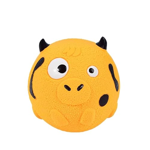 DAFORERAL Latex Tierball Hundespielzeug, Quietschendes Kauspielzeug mit hoher Sprungkraft und unregelmäßiger Bewegung, sicheres und waschbares Haustierspielzeug für Training und Zahnpflege (Orange) DAFORERAL Latex Tierball Hundespielzeug, Quietschendes Kauspielzeug mit hoher Sprungkraft und unregelmäßiger Bewegung, sicheres und waschbares Haustierspielzeug für Training und Zahnpflege (Orange) von DAFORERAL