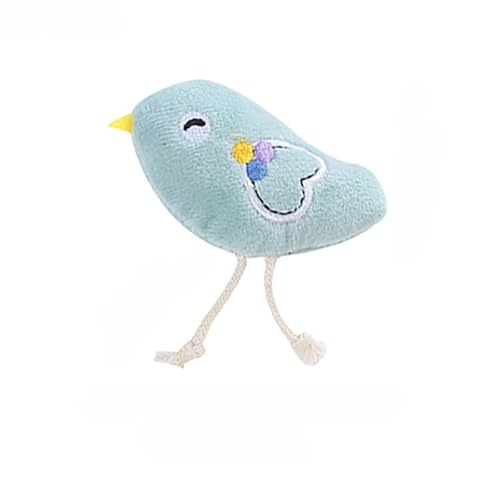 DAFORERAL Mini-Plüsch-Katzenspielzeug mit Katzenminze, niedliches Tier-inspiriertes Design für Solospiel und Stressabbau, weich, langlebig und kaufreundlich (Vogel) von DAFORERAL