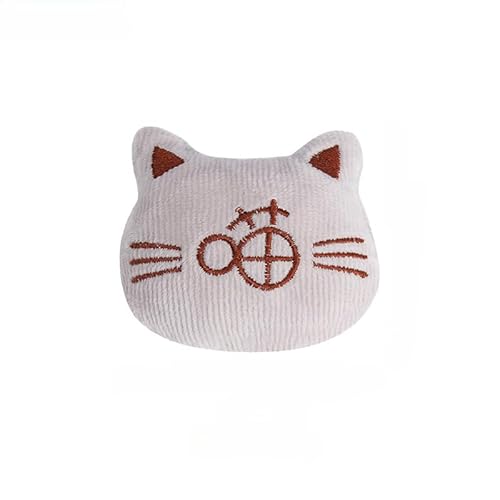 DAFORERAL Mini Plüsch Katzenspielzeug mit Katzenminze, weiches und kaubares Haustierspielzeug für Katzen, lustiges und niedliches Design (Katze) von DAFORERAL