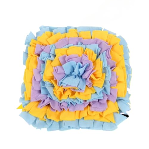 DAFORERAL Mini-Schnüffelmatte für kleine Haustiere, interaktives Nasenarbeitsspielzeug für Kaninchen, Hamster, Hunde, lustiges Futterpad für Langeweile und Energiefreisetzung (A08) von DAFORERAL