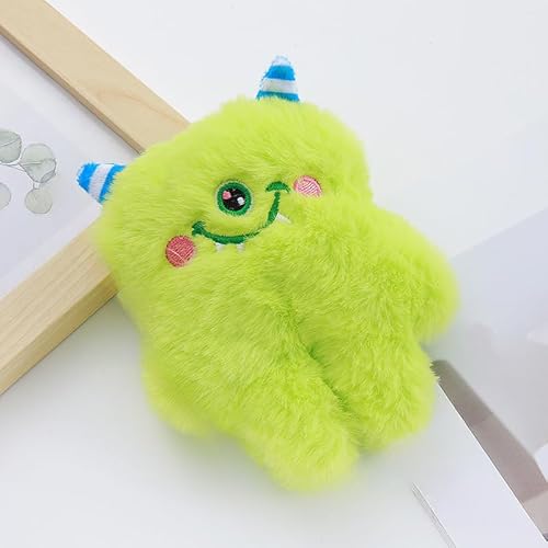DAFORERAL Niedliches Hundespielzeug in Monsterform aus Plüsch mit Quietscher, Kauspielzeug für Zahnreinigung und interaktives Spielen, 11 × 14 cm, geeignet für kleine und mittelgroße Hunde und Katzen von DAFORERAL