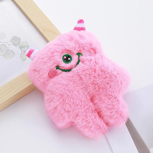 DAFORERAL Niedliches Hundespielzeug in Monsterform aus Plüsch mit Quietscher, Kauspielzeug für Zahnreinigung und interaktives Spielen, 11 × 14 cm, geeignet für kleine und mittelgroße Hunde und Katzen von DAFORERAL