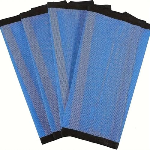 DAFORERAL Pferdebeinbandagen, atmungsaktive Beinschoner, weiche und dehnbare Reitausrüstung, 4 Stück, Blau von DAFORERAL