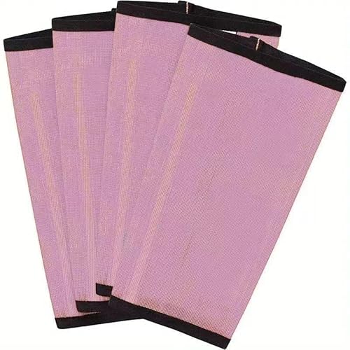 DAFORERAL Pferdebeinbandagen, atmungsaktive Beinschoner, weiche und dehnbare Reitausrüstung, 4er-Pack (Rosa) von DAFORERAL