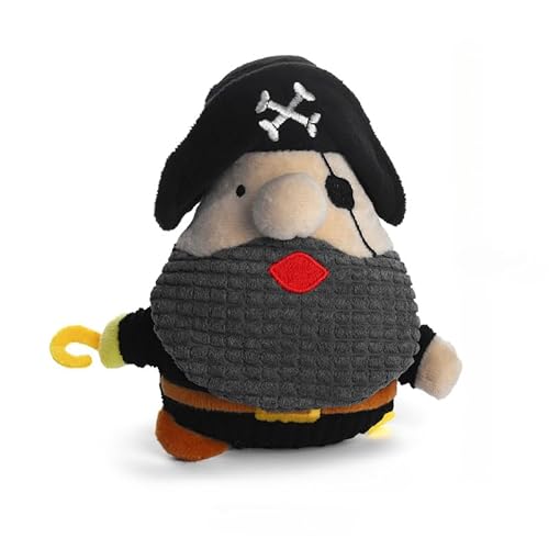 DAFORERAL Piratenkapitän, Plüsch-Kauspielzeug, langlebig, quietschender Begleiter für Langeweile und Zahnspiel, interaktives Geschenk, 17 x 11 cm, Schwarz DAFORERAL Piratenkapitän, Plüsch-Kauspielzeug, langlebig, quietschender Begleiter für Langeweile und Zahnspiel, interaktives Geschenk, 17 x 11 cm, Schwarz von DAFORERAL