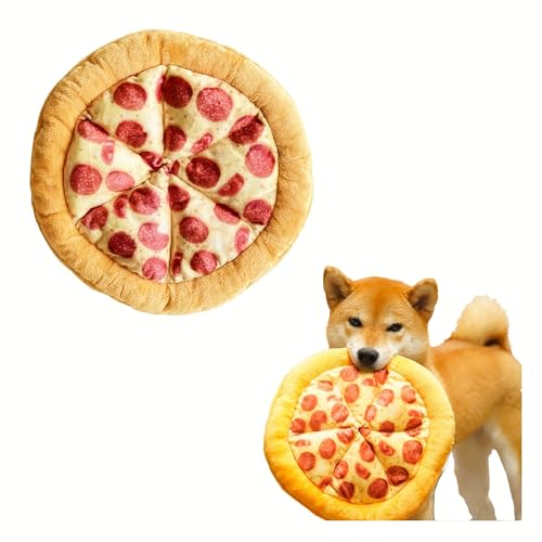 DAFORERAL Pizza Design Pet Grinding Teeth Squeaky Plush Toy - Durable Chew Toy for Dogs, Interactive Pet Supply for Play and Dental Health DAFORERAL Pizza Design Pet Grinding Teeth Squeaky Plush Toy - Durable Chew Toy for Dogs, Interactive Pet Supply for Play and Dental Health von DAFORERAL