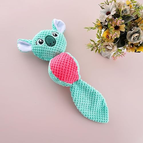 DAFORERAL Plüsch Quietschendes Kauspielzeug für Hunde, weiches Mais-Fleece, interaktives Spielzeug für Welpen, langlebiges Beiß- und Spielzubehör für kleine und mittelgroße Hunde, perfekt zum Zahnen DAFORERAL Plüsch Quietschendes Kauspielzeug für Hunde, weiches Mais-Fleece, interaktives Spielzeug für Welpen, langlebiges Beiß- und Spielzubehör für kleine und mittelgroße Hunde, perfekt zum Zahnen von DAFORERAL