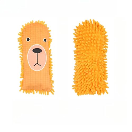 DAFORERAL Plüschtier Haustier Spielzeug, Quietschmopp Textur Kauspielzeug mit Katzenminze und PP-Baumwollfüllung, langlebiges Spielspielzeug für Katzen und kleine Hunde (Löwe) von DAFORERAL