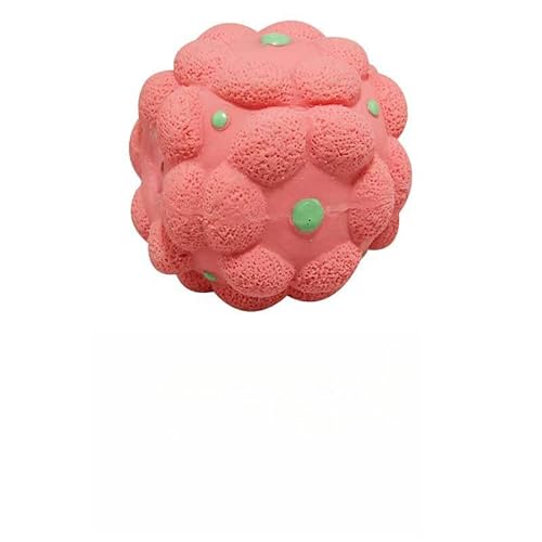 DAFORERAL Quietschendes Hundespielzeug aus Latex, Fruchtballförmiges Kauspielzeug für kleine und mittelgroße Hunde mit weicher Textur für Zahnreinigung und interaktives Spielen (Ball) von DAFORERAL