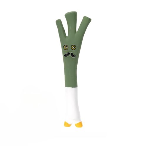 DAFORERAL Quietschendes Hundespielzeug aus Latex, Obst und Gemüse, langlebiges Kau- und Apportierzubehör, schwimmt auf Wasser, integrierter BB-Sound, für drinnen und draußen spielen (Mr. Onion) von DAFORERAL