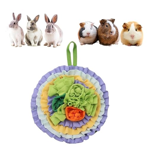 DAFORERAL Schnüffelmatte für Katzen, Hunde und kleine Haustiere, 45 x 45 cm, Fleece-Nasenunterlage für Kaninchen, Meerschweinchen, Vögel und Chinchillas, Futtersuch-Trainingsspielzeug DAFORERAL Schnüffelmatte für Katzen, Hunde und kleine Haustiere, 45 x 45 cm, Fleece-Nasenunterlage für Kaninchen, Meerschweinchen, Vögel und Chinchillas, Futtersuch-Trainingsspielzeug von DAFORERAL