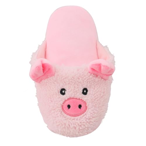 DAFORERAL Schnüffelspielzeug für Hunde, Plüsch, Slipperform, Knisterspielzeug mit versteckter Leckerli-Tasche und Quietscher für Katzen und kleine Hunde, Kauspiel (Schwein) von DAFORERAL