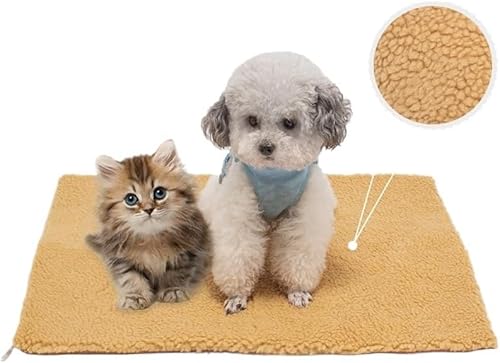 DAFORERAL Selbstheizende Haustiermatte, automatische Thermounterlage, kein Strom erforderlich, Lamm-Fleece-Material, Mehrzweck-Haustier-Heizmatte für Hunde und Katzen, komfortable langanhaltende Wärme DAFORERAL Selbstheizende Haustiermatte, automatische Thermounterlage, kein Strom erforderlich, Lamm-Fleece-Material, Mehrzweck-Haustier-Heizmatte für Hunde und Katzen, komfortable langanhaltende Wärme von DAFORERAL