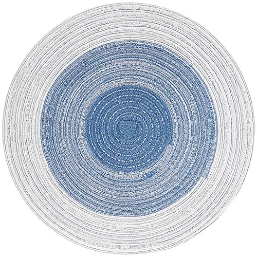 Handgewebte Kratzmatte aus natürlichem Baumwollseil, langlebig, vielseitig einsetzbar, sicher für Böden, Sofas und Katzenbetten (blau) von DAFORERAL