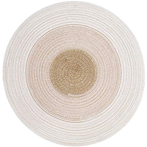 Handgewebte Kratzmatte aus natürlichem Baumwollseil, langlebig, vielseitig einsetzbar, sicher für Böden, Sofas und Katzenbetten (braun) von DAFORERAL